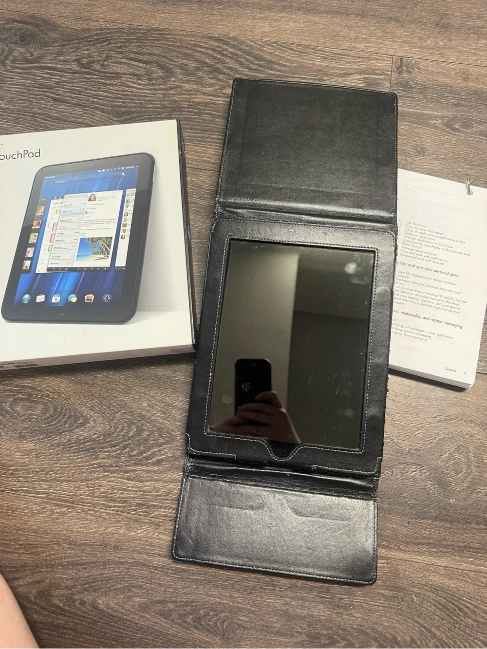 HP Touchpad with Black Tablet Folio Case